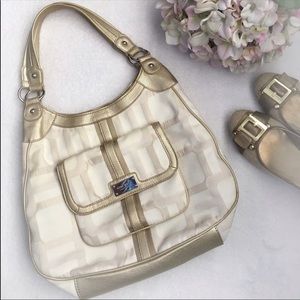 🚨CLOSET CLOSING🚨 Nine West Beige/Gold Purse